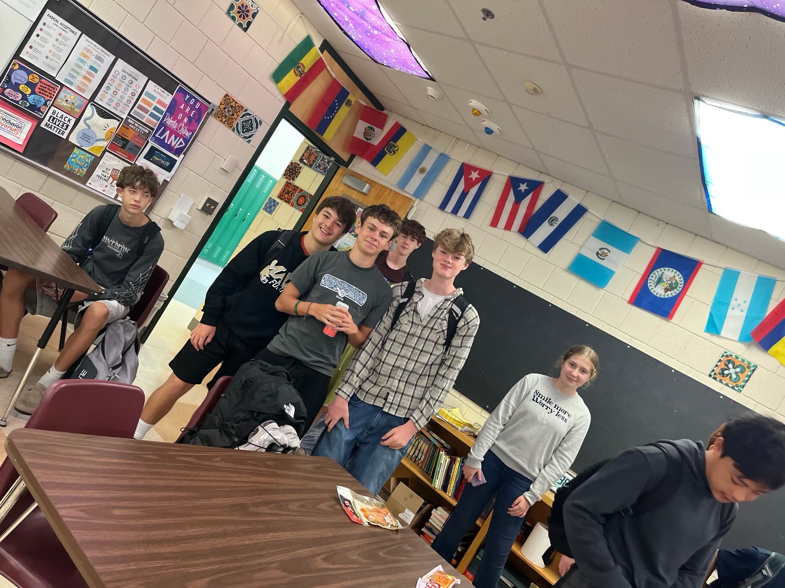 A group of students posing together at a Mayo ASA meeting